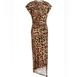 Paco Rabanne animal print midi dress